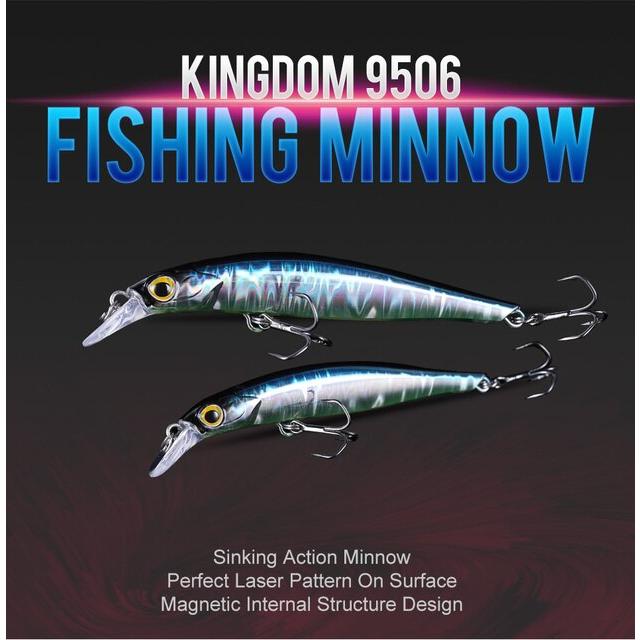 キングダム-釣り用の人工ハードベイト,魚を捕まえるためのルアー,クランク付き,釣り道具,60mm,80mm,105mm｜itemselect｜14