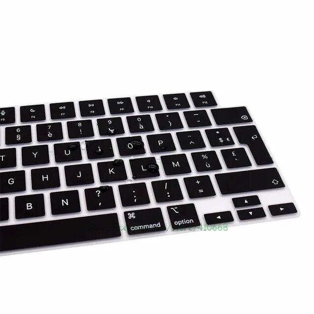 Zazerty-シリコンキーボード用保護カバー,EUバージョン,Macbook Pro 14用,16インチ,2021 a2442 a2485 m1 p｜itemselect｜13