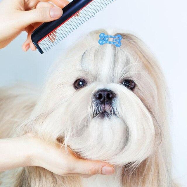 ペットのヘアクリップ,犬の骨,ヘアクリップ,グルーミングアクセサリー,子犬の毛の装飾,ランダムな色のペット用品｜itemselect｜09