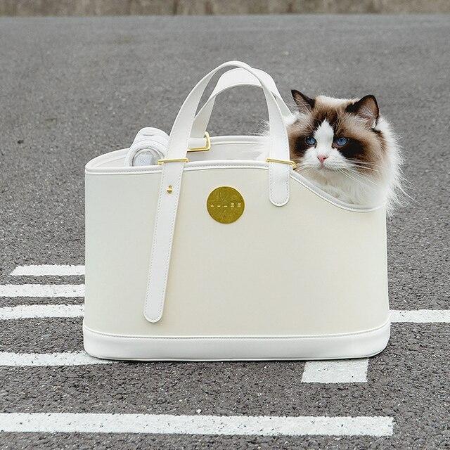 デュアルユース合成皮革猫バッグ,通気性のあるポータブルバックパック,猫の犬,屋外旅行用｜itemselect｜20