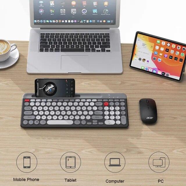 ワイヤレスキーボードとマウスのセット,Bluetooth,2.4g,3つのモード,完全なサイズ,ラップトップ,PC,ゲーマー,テレビ,iPad,mac｜itemselect｜06