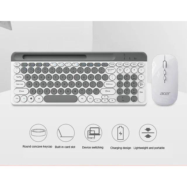 ワイヤレスキーボードとマウスのセット,Bluetooth,2.4g,3つのモード,完全なサイズ,ラップトップ,PC,ゲーマー,テレビ,iPad,mac｜itemselect｜14