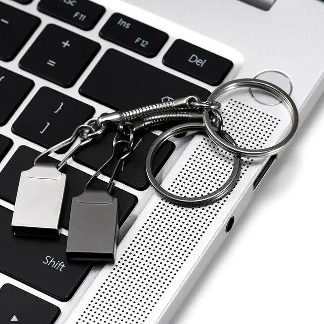 Mini USB Flash Drives 64GB Pendrive Fashion Memory Stick Metal Free Key Cha｜itemselect｜06