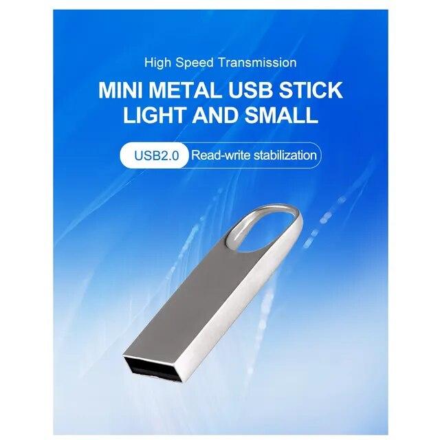 Mini Metal USB Flash Drives 64GB Real Capacity Memory Stick Black Pen Drive｜itemselect｜08