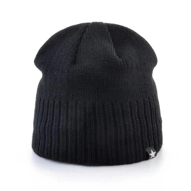 Skullies-ニットウールの赤ちゃんの帽子,男性用冬用帽子,厚手のビーニーキャップ,2層,無地のベルベット,暖かい｜itemselect｜05
