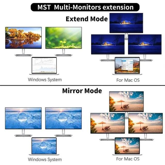 MZX-ドッキングステーション,USBハブ,タイプc 3.0 rj45,vgaイーサネットアダプター,sdカードリーダー,ラップトップ,HDMI,iP｜itemselect｜18