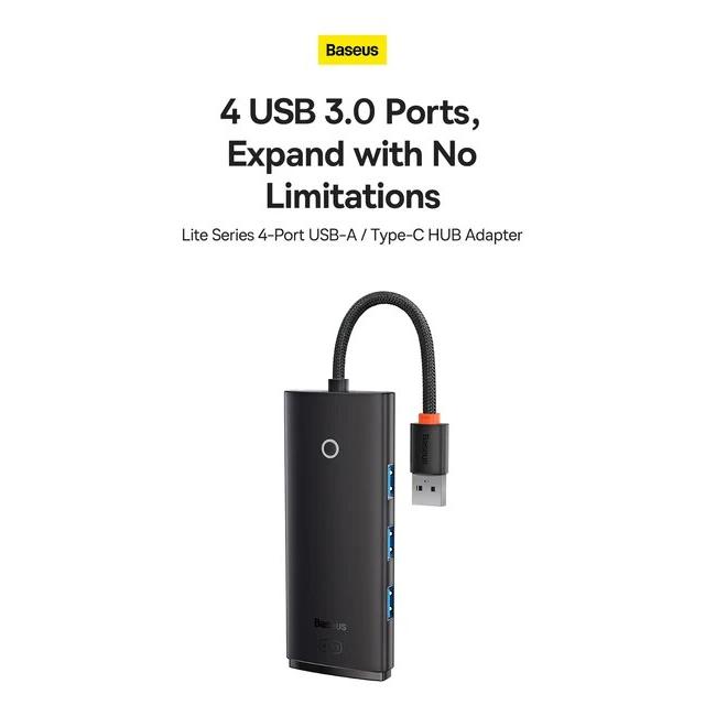 Baseus-USBハブ,4 in 1,Cタイプアダプター,マルチUSB 3.0,macbook pro air用,huawei mate 30 US｜itemselect｜12