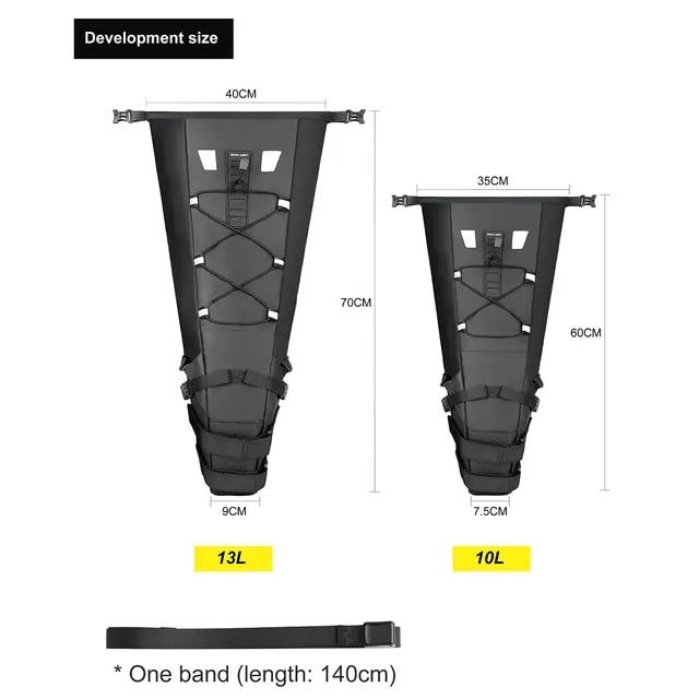 Rhinowalk自転車サドルバッグ防水mtbロードバイク13l大容量サイクリングバッグ折りたたみテールリアバッグトランクアクセサリー｜itemselect｜21
