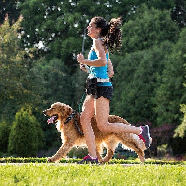 調節可能なウエストベルト付きの格納式ハンズフリー犬の鎖,2匹の犬の反射ステッチ用,ウォーキング,ランニング用｜itemselect｜21