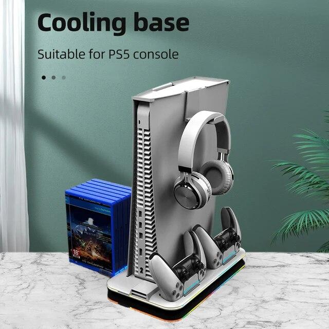 ゲームコンソール用の垂直冷却ベース,PC用の冷却ステーション,rgbライト付き｜itemselect｜11
