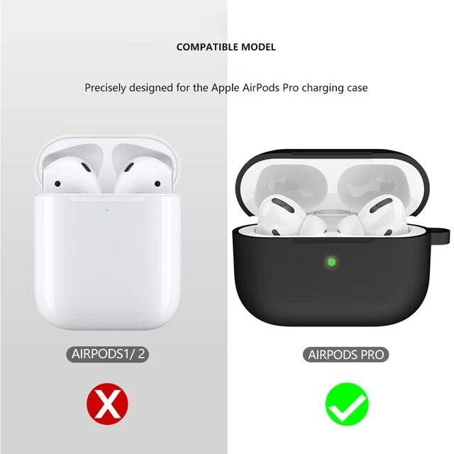 Airpods Pro 2019シリコンイヤホンケース,フック付きワイヤレスBluetooth保護ケース,Airpods Pro用｜itemselect｜32
