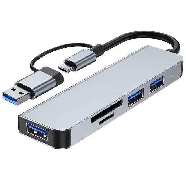 マルチポートUSBハブ,USB Type-Cアダプターを備えたUSBスプリッター,Xiaomi,macbook pro用のPD,tfを使用したUSBド｜itemselect｜26