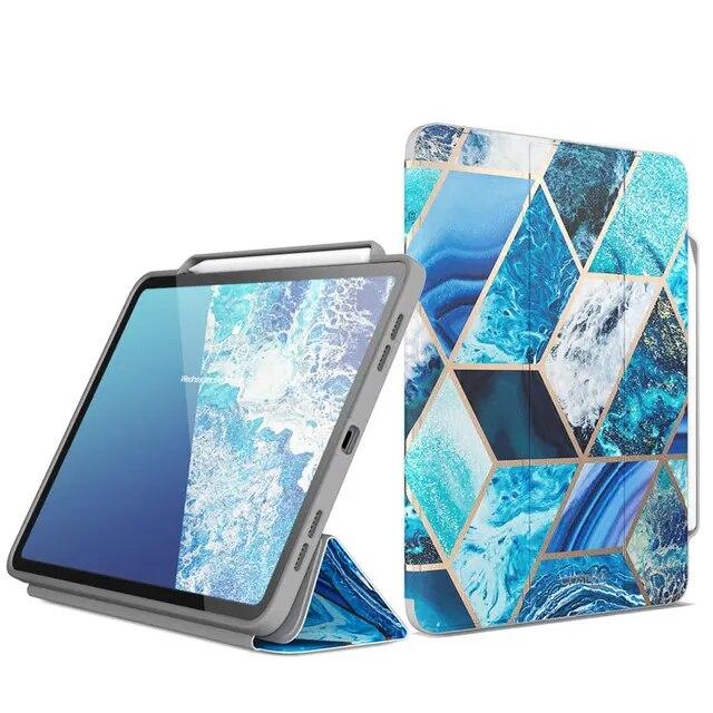 For iPad Pro 11 Case (2020) i-Blason Cosmo Full-Body Trifold Stand Marble F｜itemselect｜15