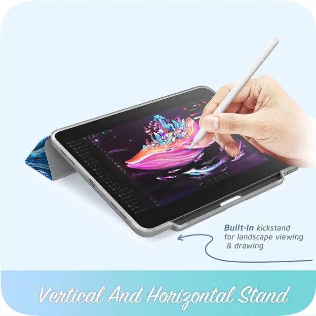 For iPad Pro 11 Case (2020) i-Blason Cosmo Full-Body Trifold Stand Marble F｜itemselect｜17