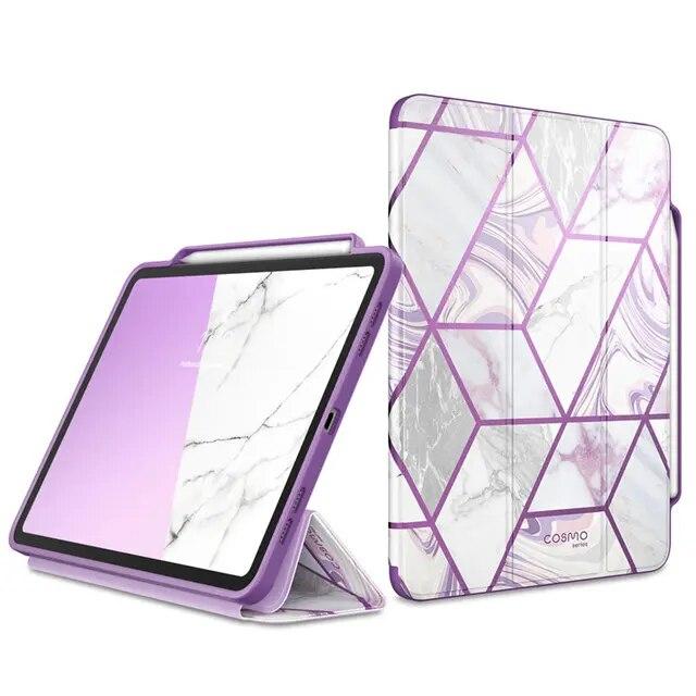 For iPad Pro 11 Case (2020) i-Blason Cosmo Full-Body Trifold Stand Marble F｜itemselect｜22