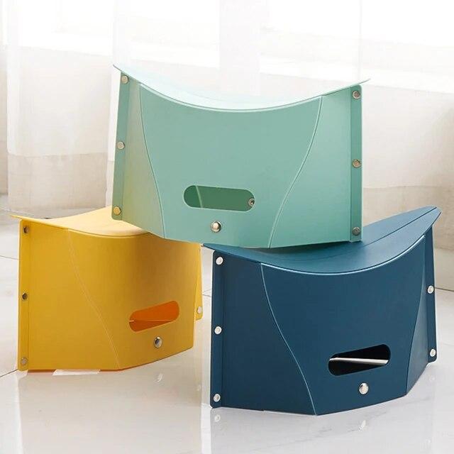 Plastic Portable Folding Stool Outdoor Chairs Entertainment Play Cards Fish｜itemselect｜12