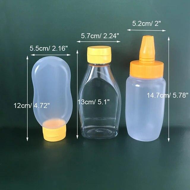 プラスチックハニーボトル,クイーン/オイルディスペンサー,蓋付き,詰め替え可能な調味料容器,漏れ防止,調整可能なボトル｜itemselect｜11