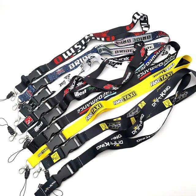 車のキー、idホルダー、携帯電話ストラップ、車のキーホルダー、花嫁の害虫のレーシング、bmw、vw、toyota、ホンダのためのjdmネック