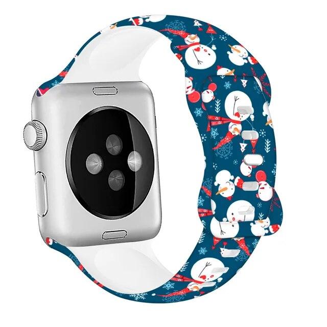 Apple Watch用スポーツシリコンストラップ,クリスマスブレスレット,iwatchシリーズ用,ウルトラ9,8,7,6,5,3 se,44mm,｜itemselect｜06