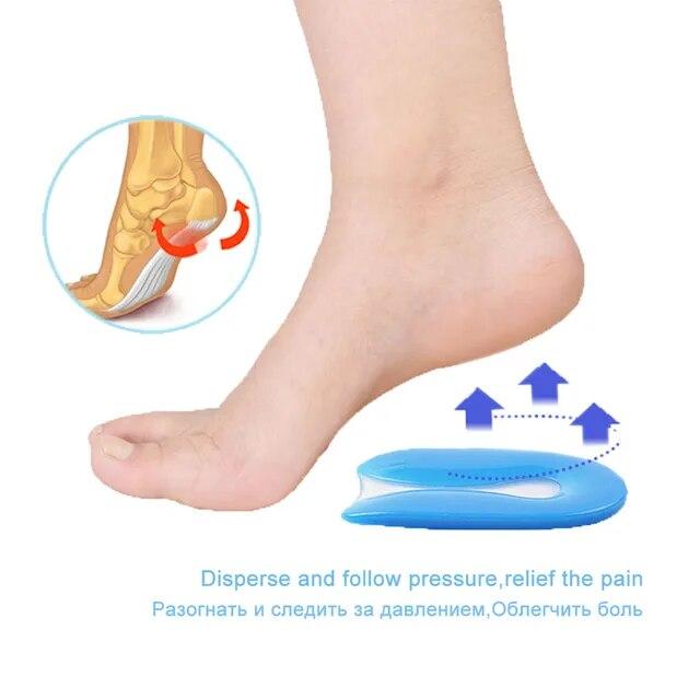 シリコンヒールインソール,足の痛みを和らげるためのフットクッション,足底筋膜炎プロテクター｜itemselect｜11