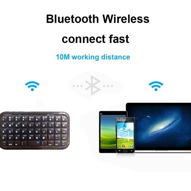 携帯電話用のBluetoothと互換性のあるワイヤレスキーボード,iPhone 6 6s plus,ipad,Samsung,Galaxy,Note｜itemselect｜12
