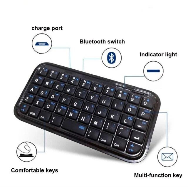 携帯電話用のBluetoothと互換性のあるワイヤレスキーボード,iPhone 6 6s plus,ipad,Samsung,Galaxy,Note｜itemselect｜16