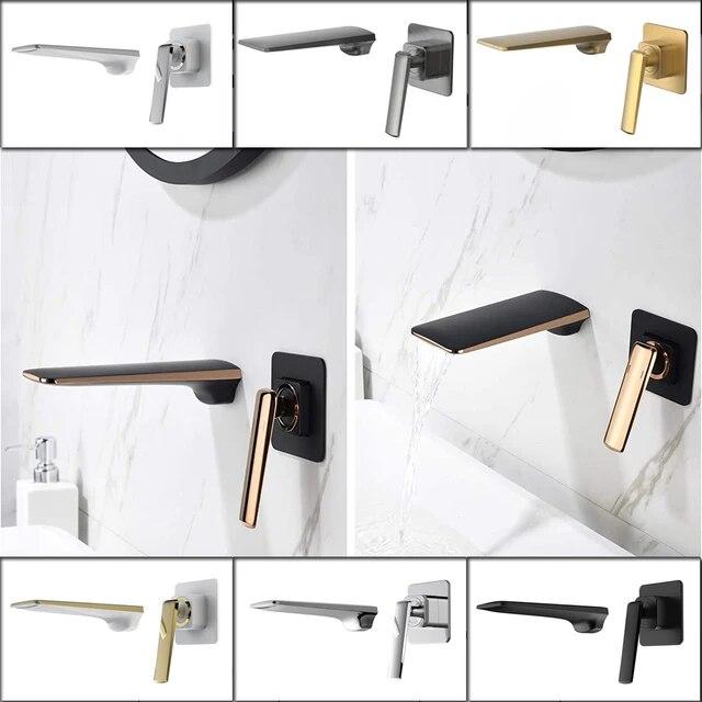 Skowll蛇口,バスルーム用,滝に取り付けられたシンク,シングルハンドル,2穴の蛇口 a400109498129320231019