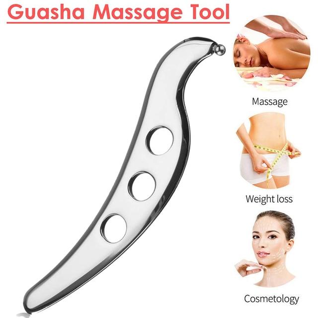 Gua sha-手動マッサージツール,ステンレス鋼,理学療法,痛みの緩和,筋膜リリース,組織の移動｜itemselect｜08