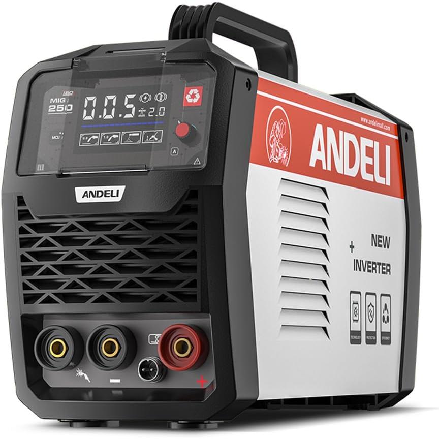 ANDELI 半自動溶接機 120AノンガスMIG/アーク溶接/lift TIG 100V/200V