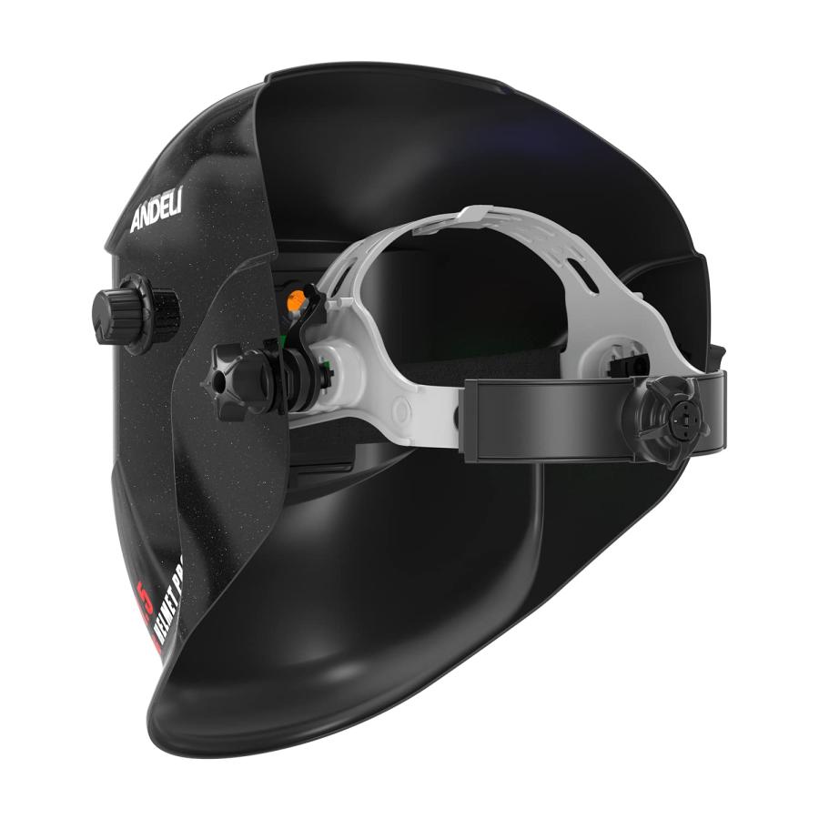 ANDELI 本当の色を映す ソーラーパワー 自動遮光溶接面 - 遮光度4/9-13