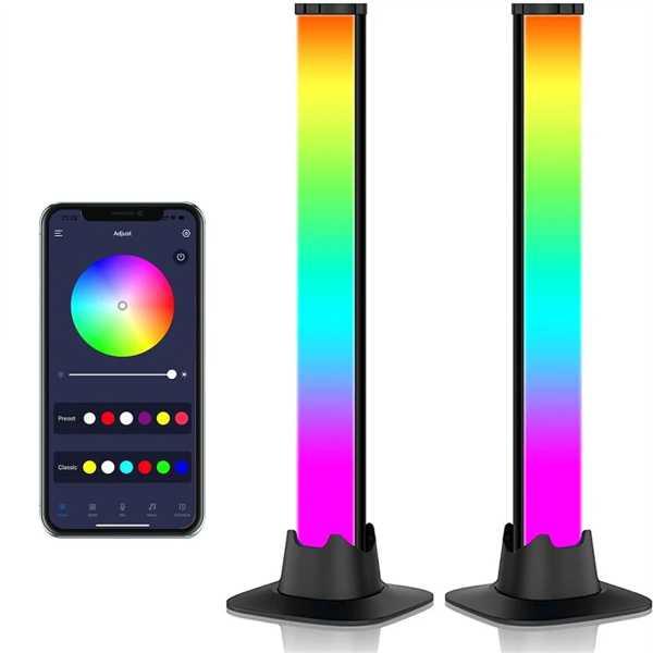 アンビエントライト 音楽コントロール RGB LED フルフォニーライト アプリケーションコントロール 楽器 デスクトップライト｜itesa｜02