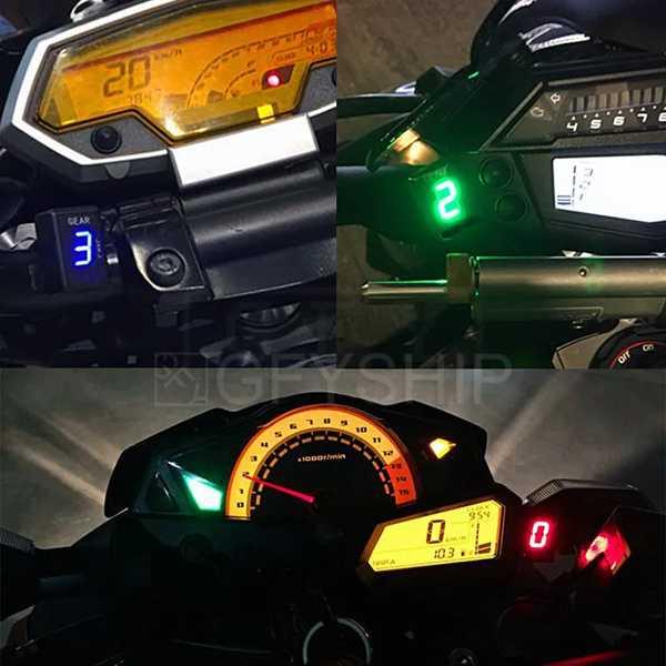 カワサキZX12R 2000-2003 VN1500 01-08 VN1600 03-09バルカン1500 1600オートバイギアインジケータデジタル1-6レベル計｜itesa｜02