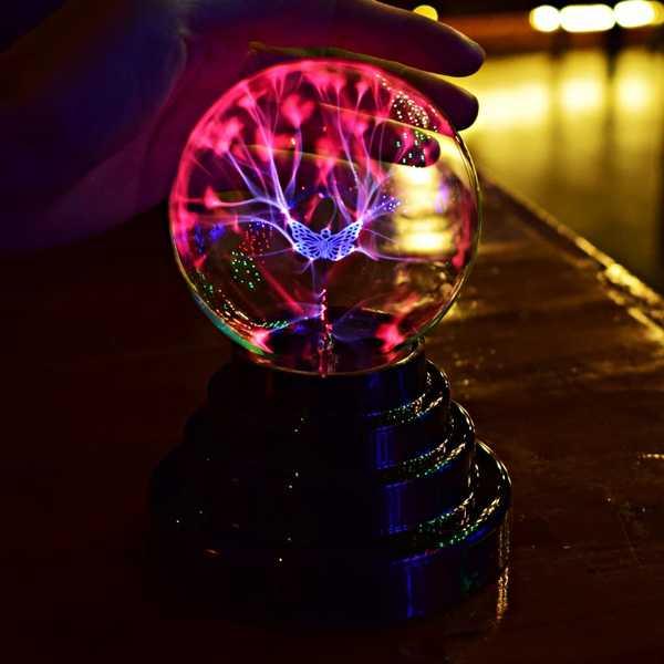 静電イオンライトusbプラズマボール球ライトクリスタルランプ3インチ水晶玉デスクトップグローブラップトップの装飾ギフト｜itesa｜04