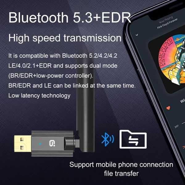 Ayino-Bluetooth 100 USBドングル aptxアダプター ワイヤレススピーカーキーボード オーディオレシーバー 5.3 m｜itesa｜05