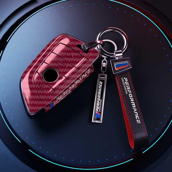 Carbon fiber Car Key Cover Case Shell For BMW X1 X3 X5 X6 X7 1 3 5 6 Series G20 G30 G11 F15 F16 G01 G02 F48 Keychain Accessories｜itesa｜05