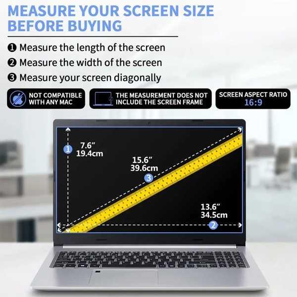 ノートパソコン用HDスクリーンプロテクター クリアフィルム 比率16:9  13.3  14.1  15.6インチ dell samsung lenovo ラップトップタブレット｜itesa｜03