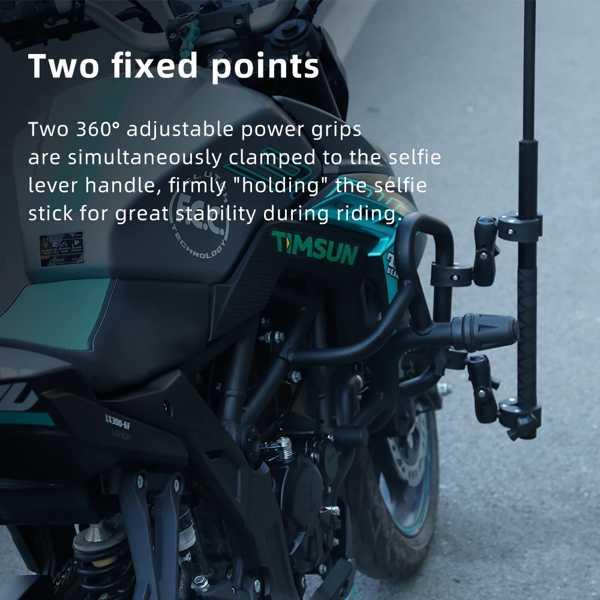 インフォーマルバイク用ハンドルバーのさまざまな色 二輪車用の自撮り棒2x3 GoPro Hero 11｜itesa｜06