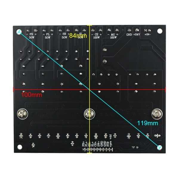 ホームシアターアンプ オーディオボード DVD 6チャンネル 50wx4