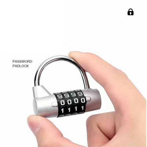 キャビネットとロッカーコード用の大きなパスワードの南京錠、交換可能なリセットテーブルロック、頑丈、4桁、5コード、荷物、自転車｜itesa｜04