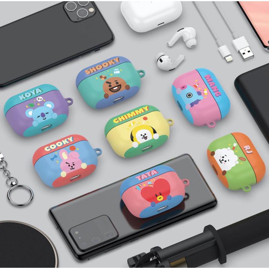 BT21 エアーポッズ プロ ケース BT21 1/2兼用  グッズ キャラクター おすすめ プレゼント 可愛い 一番くじ カフェ イラスト クッキー カラー キラキラ ジミン｜itfriends｜06