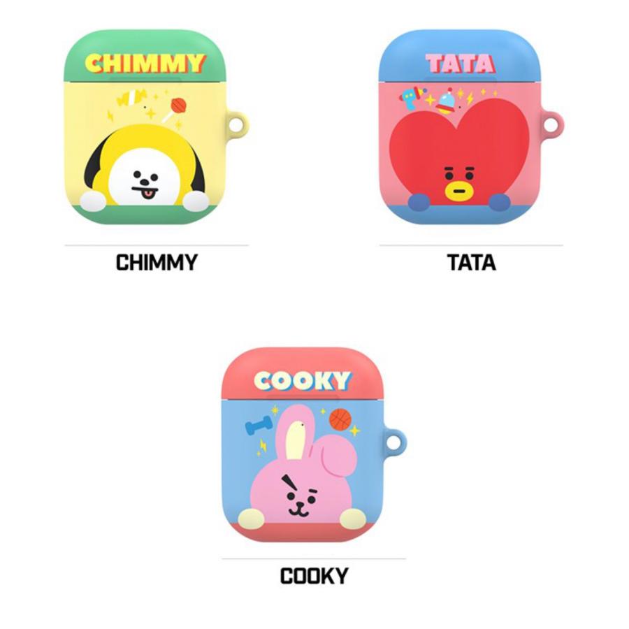 BT21 エアーポッズ プロ ケース BT21 1/2兼用  グッズ キャラクター おすすめ プレゼント 可愛い 一番くじ カフェ イラスト クッキー カラー キラキラ ジミン｜itfriends｜12