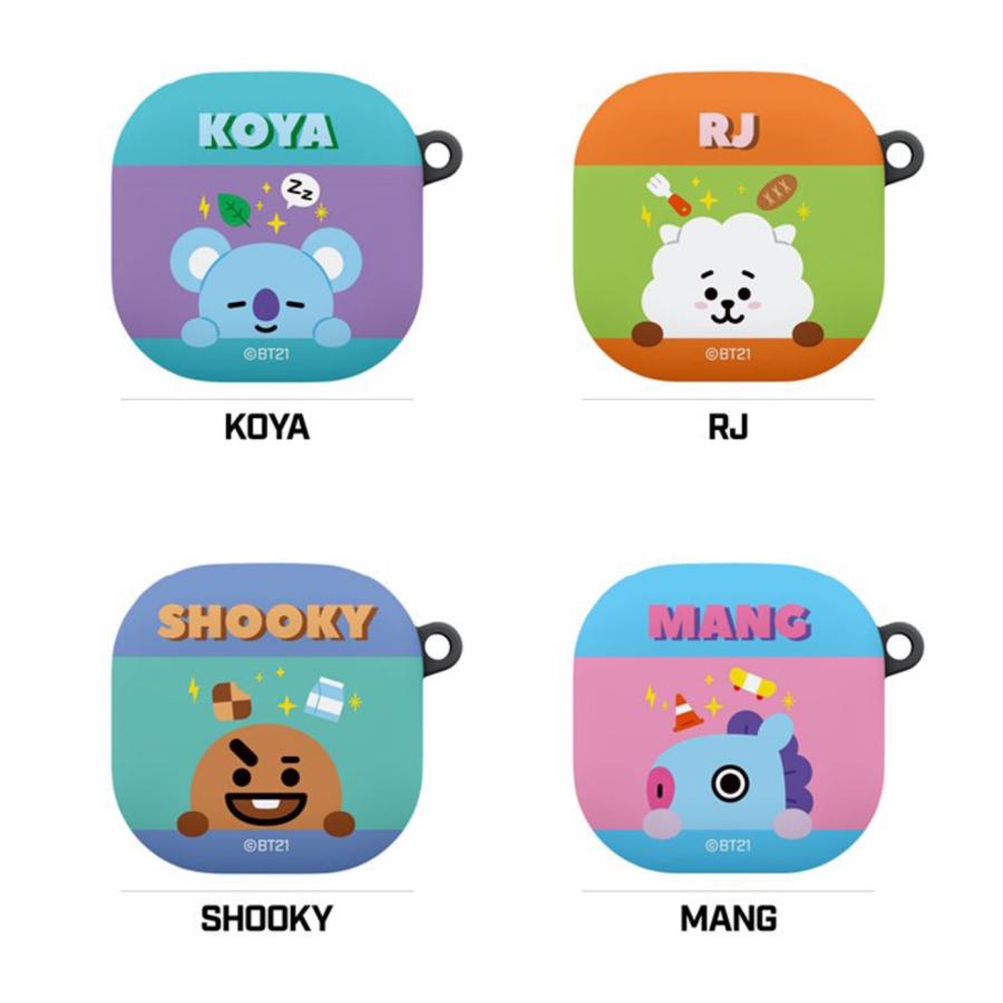 BT21 Galaxy Buds Live Buds2 BudsPro BudsPro2 BT21 グッズ キャラクター おすすめ プレゼント 可愛い 一番くじ カフェ イラスト クッキー カラー ジミン｜itfriends｜07