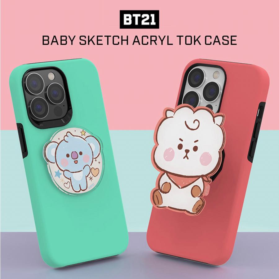 BT21 iPhoneケース iPhone14 Plus Pro MAX iPhone13 iPhone12 iPhone11iPhoneSE3 可愛い マスコットグリップ ミニ スマホケース グッズ グリップ感向上｜itfriends｜04