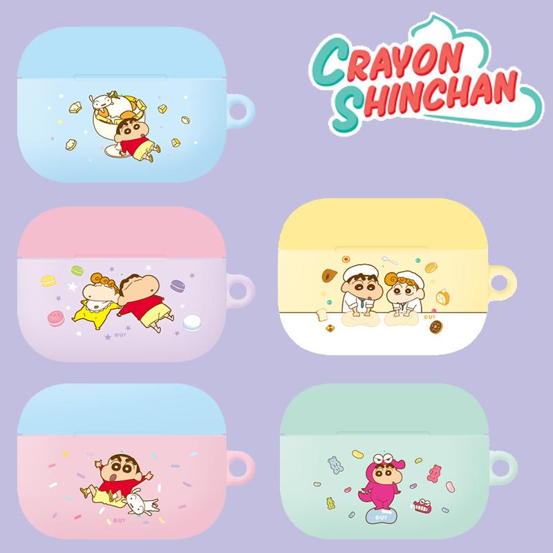 クレヨンしんちゃん エアーポッズ3 ケース ひまわり シロ Airpods Pro Case エアポッズプロ イヤホン ワイヤレス スマホアクセサリー カラビナ 透明ケース 100 本物