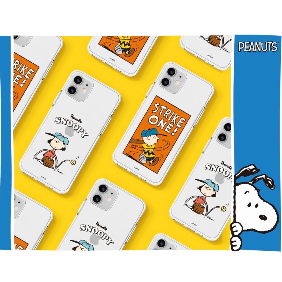 Galaxyケース SNOOPY Galaxy S23 Ultra S22 A53 スマホ スヌーピ 保護 透明 クリアー カバー ベースボール 可愛い 公式 キャラクター コラボ グッズ イラスト｜itfriends｜05