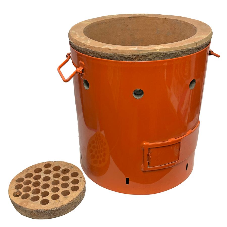 火種コンロ 業務用 蓋なし 粘土製/火起こし 七輪 木炭コンロ 焼肉店
