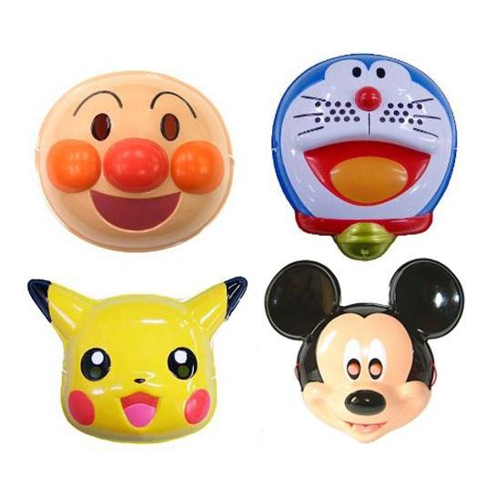 お面 人気者セット（4種/ミッキー）〔アンパンマン・ドラえもん