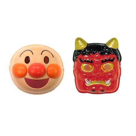 節分〕お面 アンパンマンと赤オニのセット : イベント用品・日用品雑貨