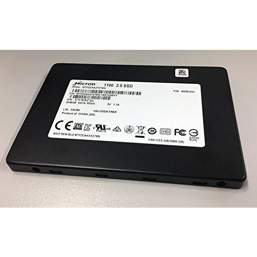 【60％OFF】 SSD SATA 2.5インチ 2TB マイクロン Micron 3D-TLC バルク品 MTFDDAK2T0TBN-1AR1ZABYY 最大500MB/Sec Write 最大530MB/Sec Read 内蔵型SSD