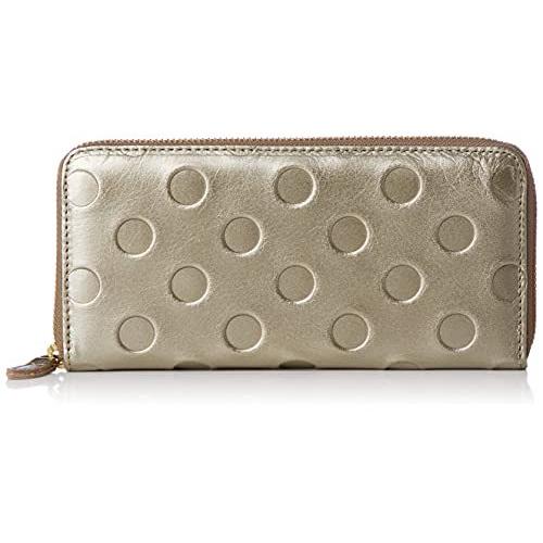 アンシグネ 財布 ファッション 財布 水玉ラウンド長財布 レディース 23 ゴールド Itn商事ヤフー店 A B08wj1ssxb 2112